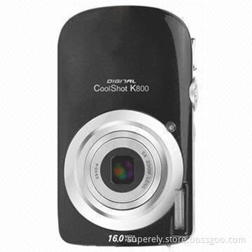 16.0MP Digital Camera with 5x Optical Zoom, 4x Digital Zoom and 3.0-inch Screen